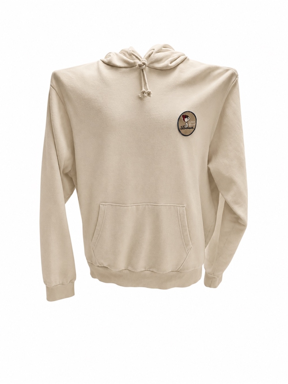 Alpine Design Cream Hoodie skiing Snoopy